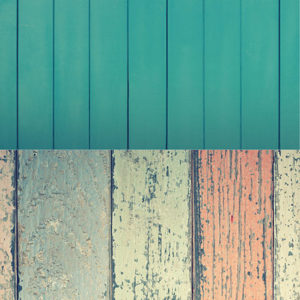 2in1 Backdrop türkis-bunte Holzstruktur